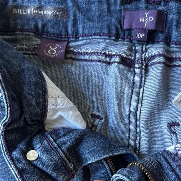 NYDJ Billie Mini Boot Cut Jeans in Deep Blue - Picture 7 of 8